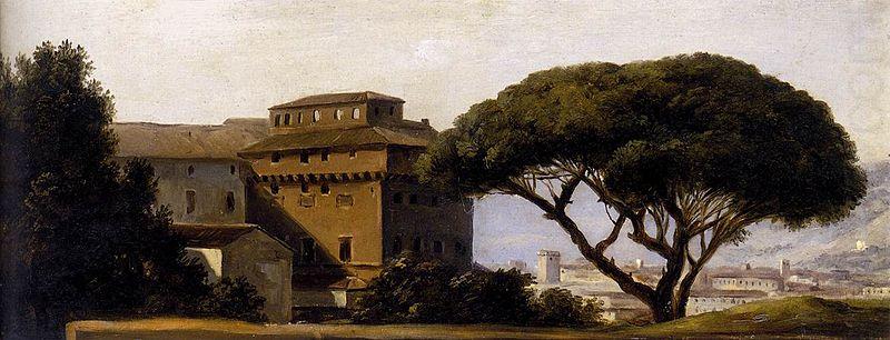 Pierre-Henri de Valenciennes View of the Convent of Ara Coeli with Pines china oil painting image